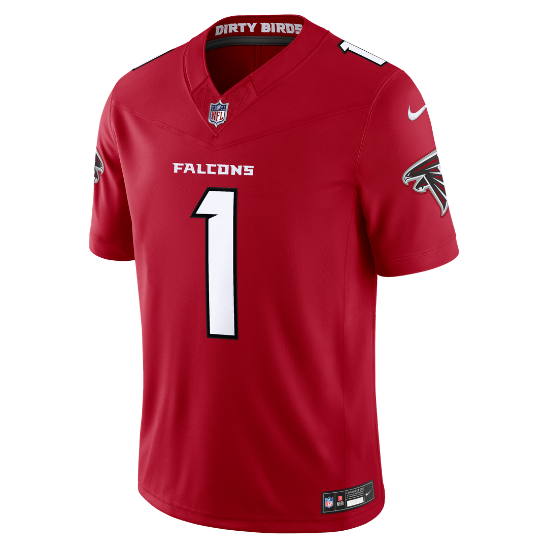 Dirty Birds Atlanta Falcons Red Team Vapor F.U.S.E. Stitched Limited Jersey