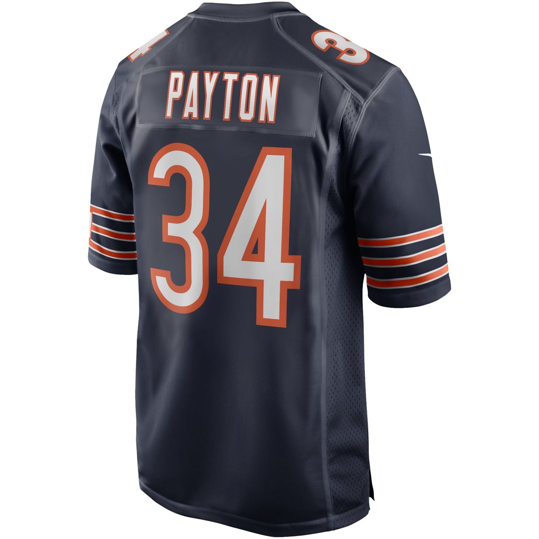 Walter Payton Chicago Bears Navy Game Retired Player Jersey