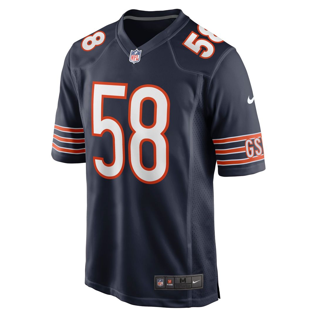 Darnell Wright Chicago Bears Navy Game Jersey