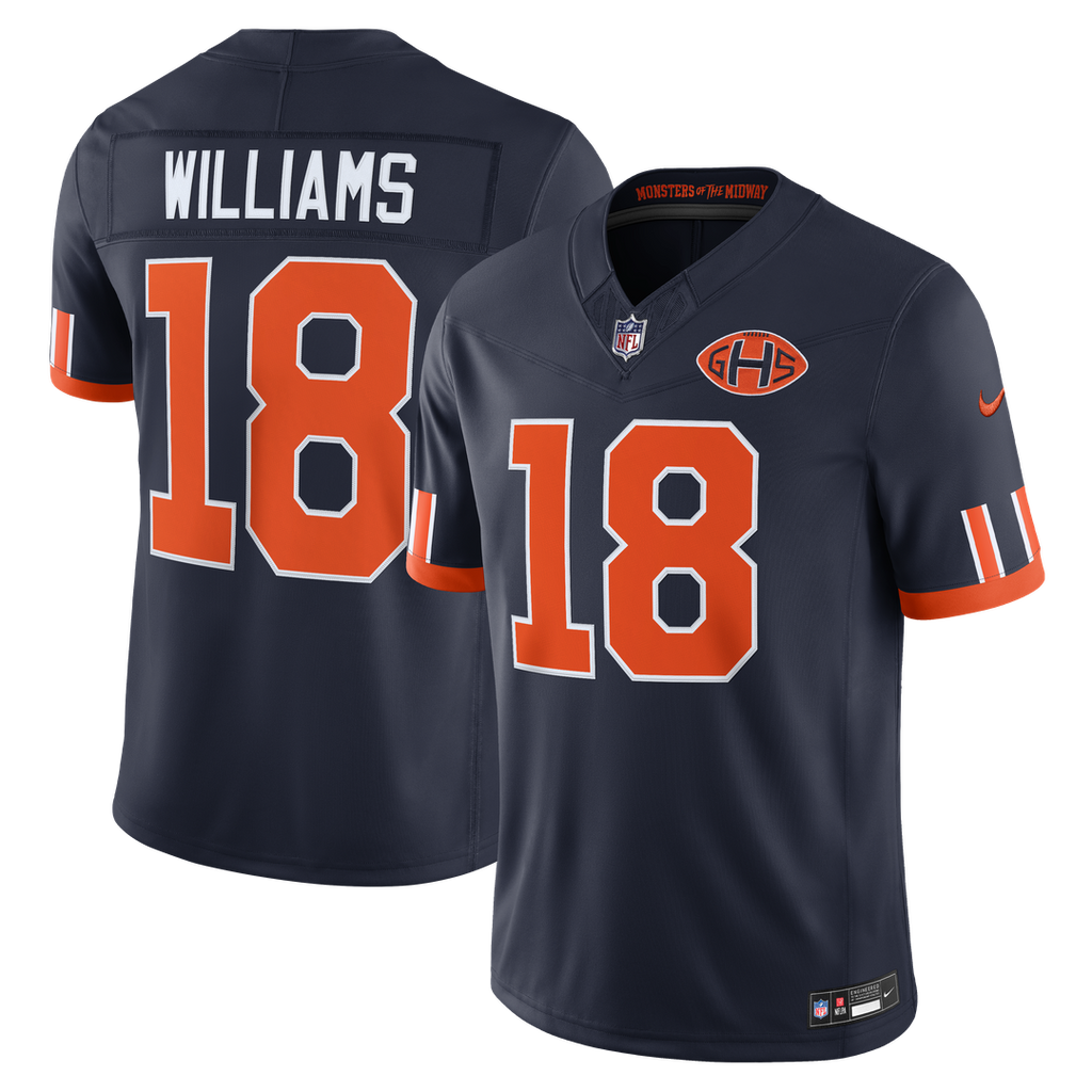 Caleb Williams Chicago Bears Navy 2026 Rivalries Collection Stitched Limited Jersey
