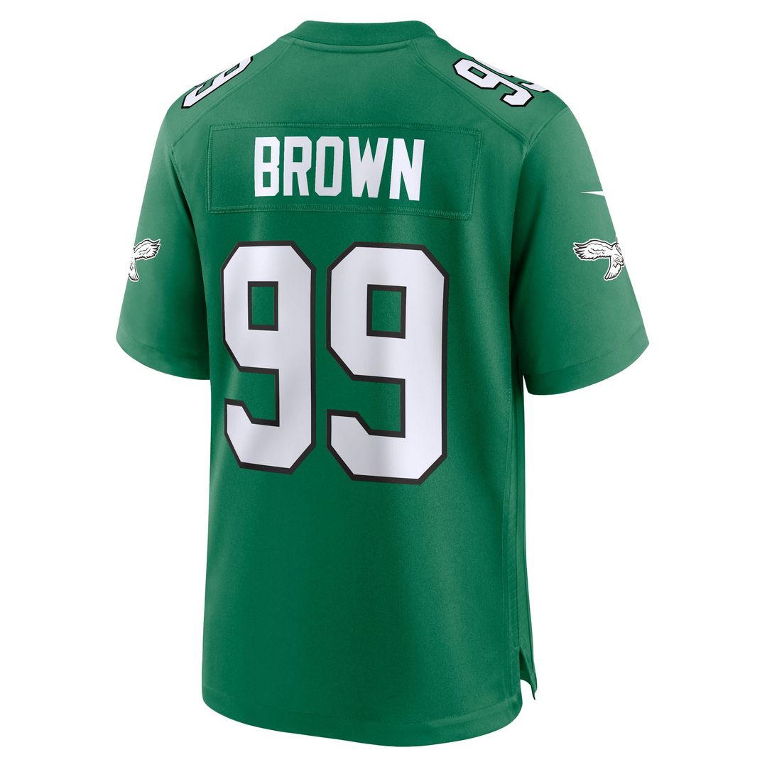 Jerome Brown Philadelphia Eagles Kelly Green Retired Player Alternate Game Jersey