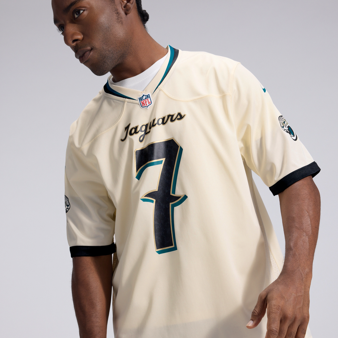 Brian Thomas Jr. Jacksonville Jaguars Natural 2026 Rivalries Collection Game Jersey