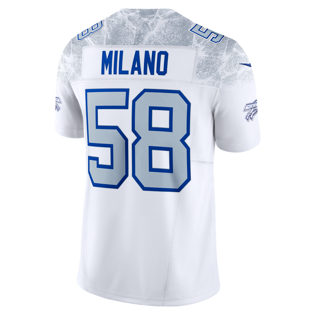 Matt Milano Buffalo Bills White Rivalries Collection Stitched Limited Jersey