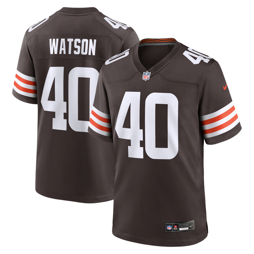 Nathaniel Watson Cleveland Browns Brown Team Game Jersey