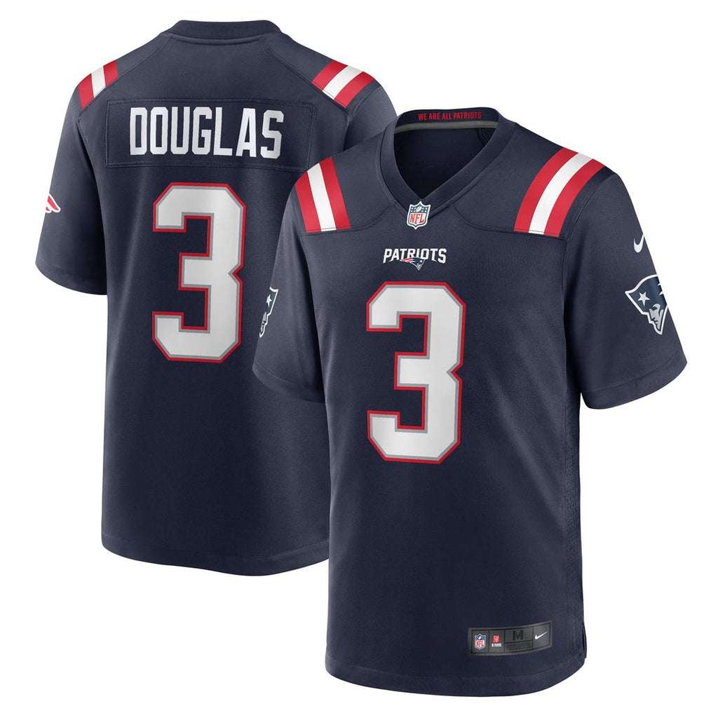 DeMario Douglas New England Patriots Navy Game Jersey
