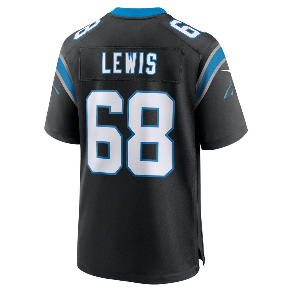 Damien Lewis Carolina Panthers Black Game Jersey