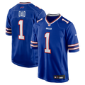 Buffalo Bills Number 1 Dad Royal Game Jersey