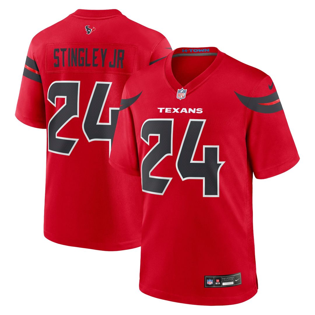 Derek Stingley Jr. Houston Texans Red Alternate Game Jersey