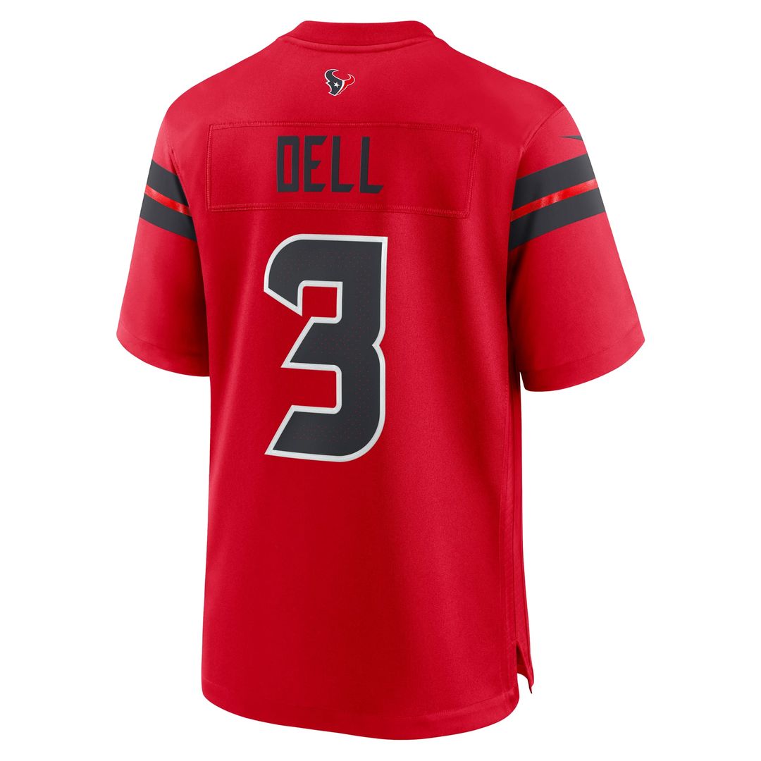 Tank Dell Houston Texans Red Alternate Game Jersey