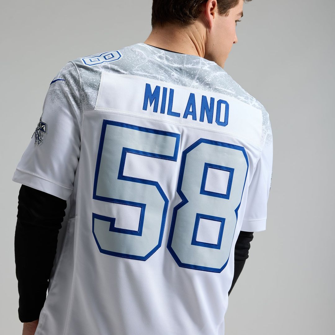 Matt Milano Buffalo Bills White Rivalries Collection Stitched Limited Jersey