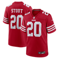 Upton Stout San Francisco 49ers Scarlet Team Game Jersey