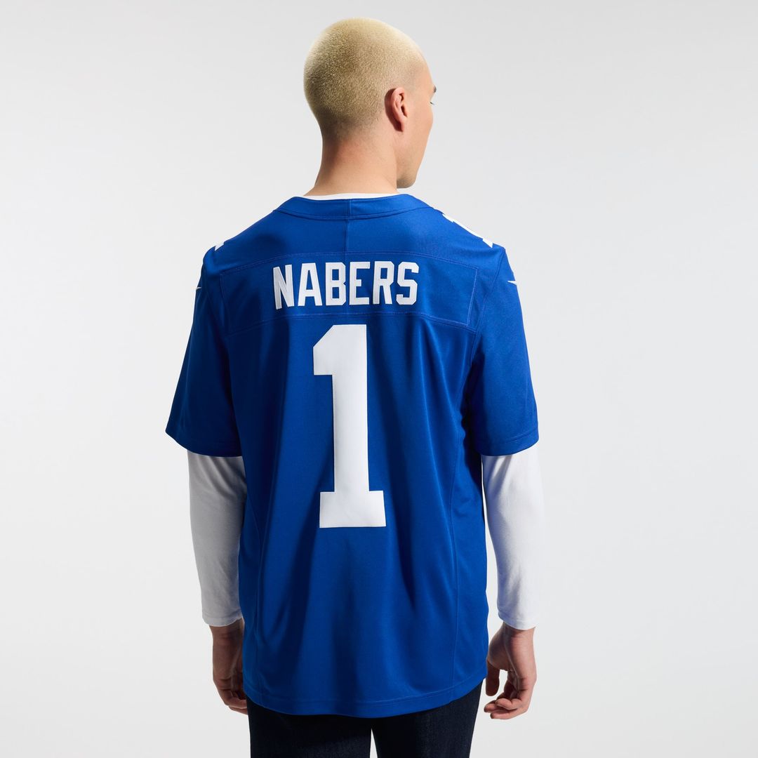 Malik Nabers New York Giants Royal Team Vapor F.U.S.E. Stitched Limited Jersey