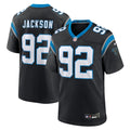 Cam Jackson Carolina Panthers Black Team Game Jersey