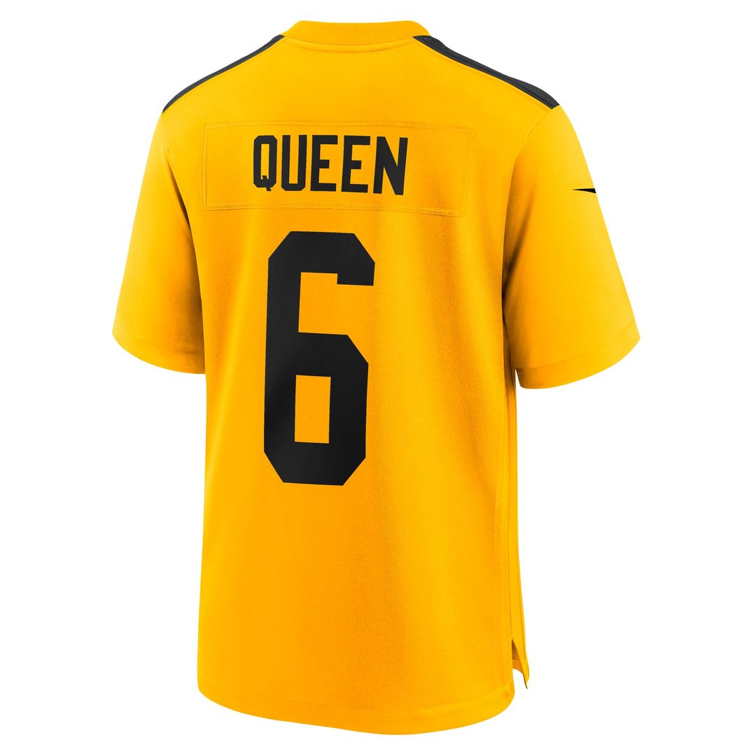 Patrick Queen Pittsburgh Steelers Black Game Player Jersey