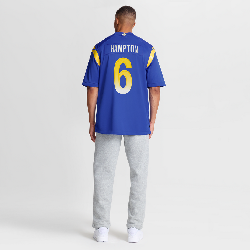 Nick Hampton Los Angeles Rams Royal Team Game Jersey