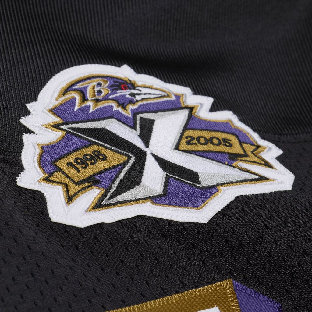 Deion Sanders Baltimore Ravens Black 2005 Authentic Throwback Jersey