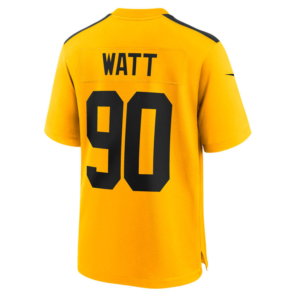 T.J. Watt Pittsburgh Steelers Gold Alternate 1933 Throwback Game Jersey