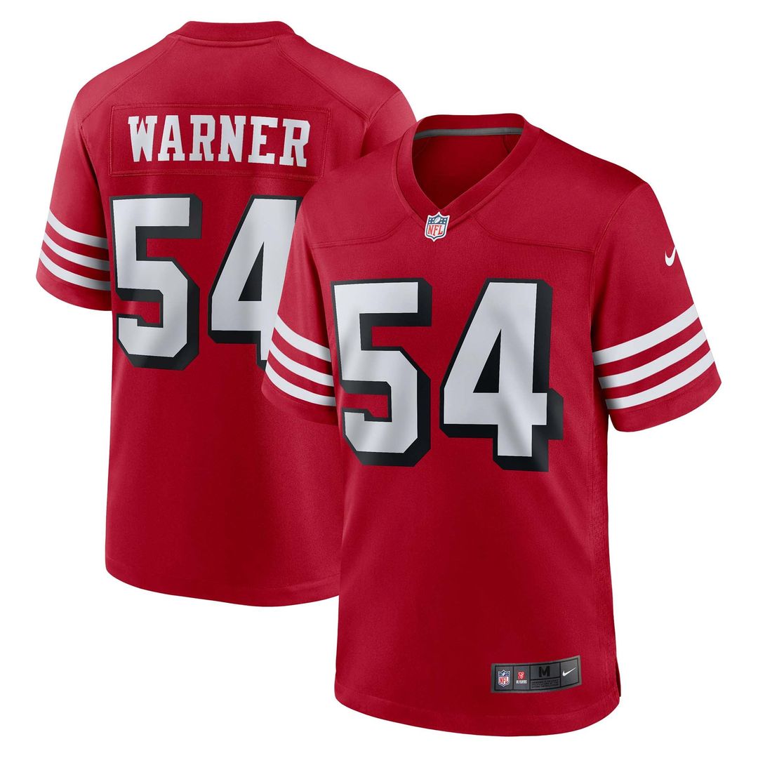 Fred Warner San Francisco 49ers Scarlet Alternate Game Jersey