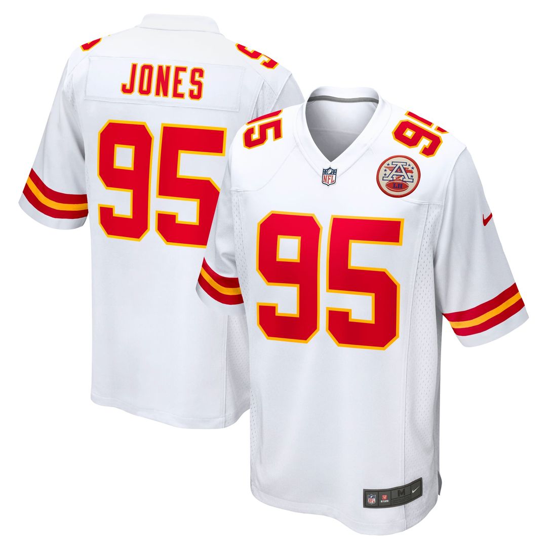 Chris Jones Kansas City Chiefs White Game Jersey