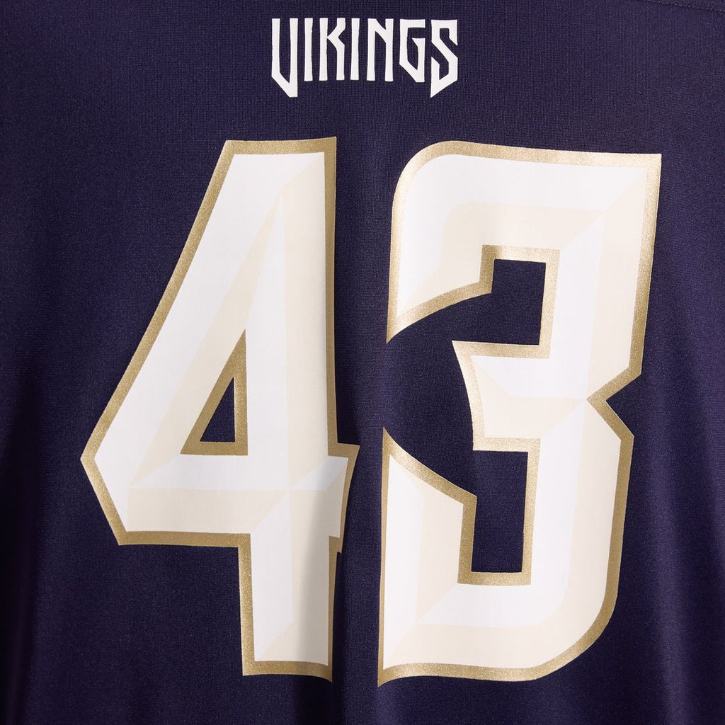 Andrew Van Ginkel Minnesota Vikings Purple 2026 Rivalries Collection Game Jersey