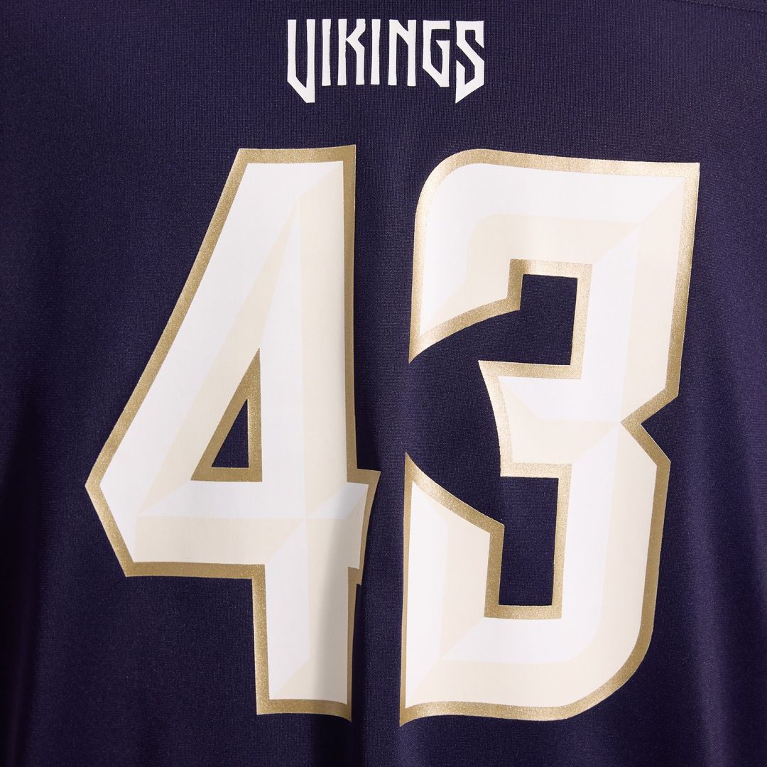 Andrew Van Ginkel Minnesota Vikings Purple 2026 Rivalries Collection Game Jersey