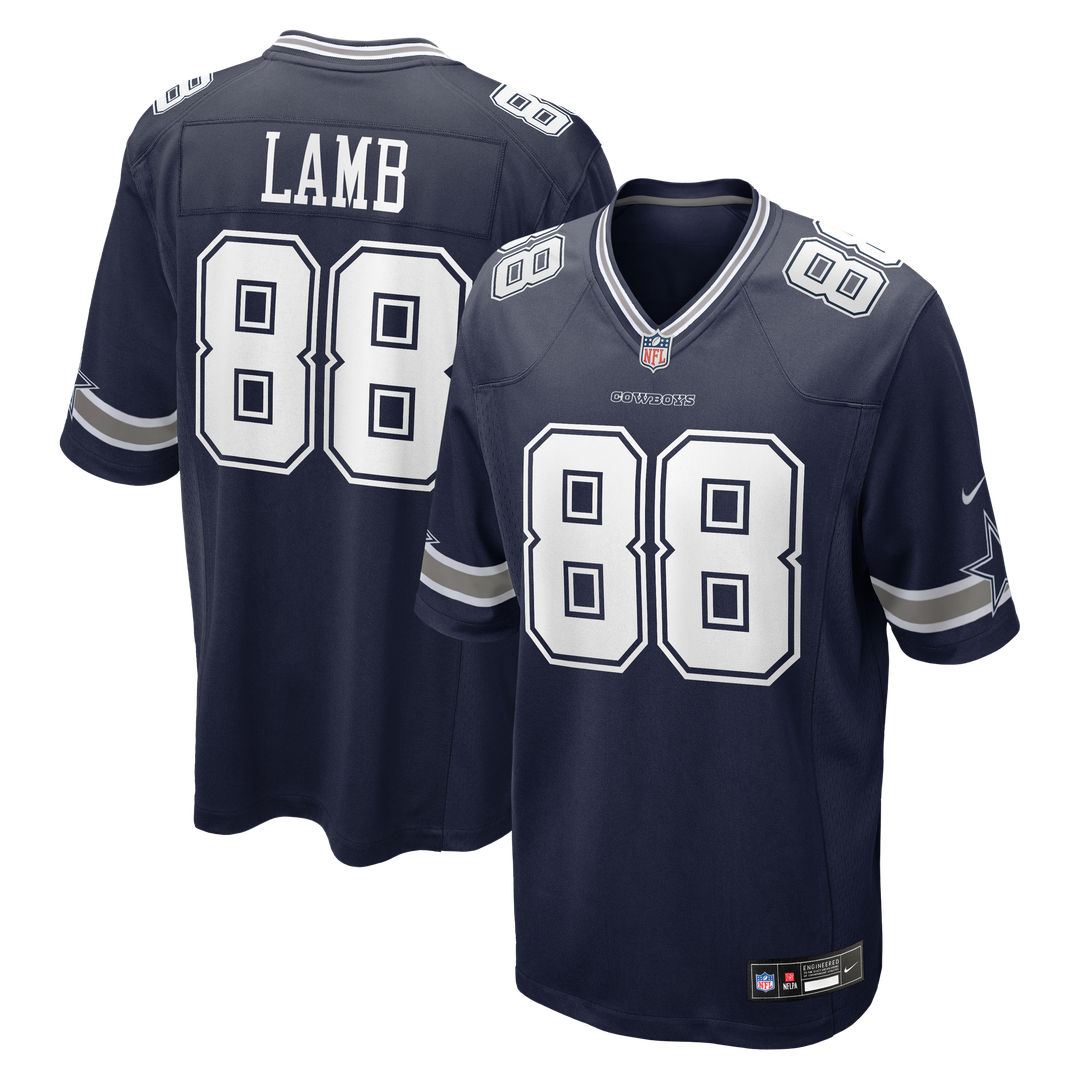 CeeDee Lamb Dallas Cowboys White Game Team Jersey
