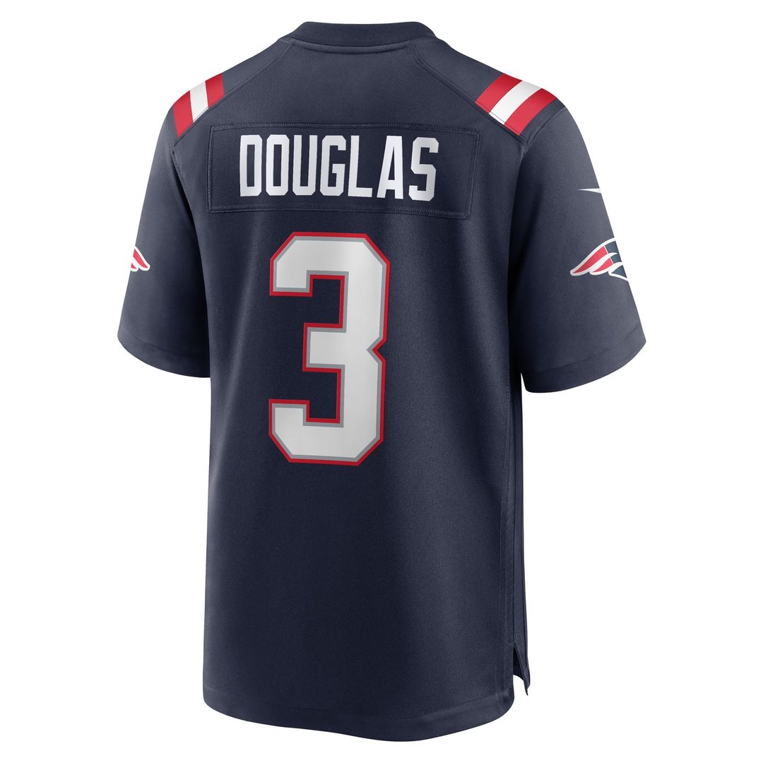 DeMario Douglas New England Patriots Navy Game Jersey