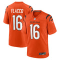 Joe Flacco Cincinnati Bengals Orange Alternate Game Jersey