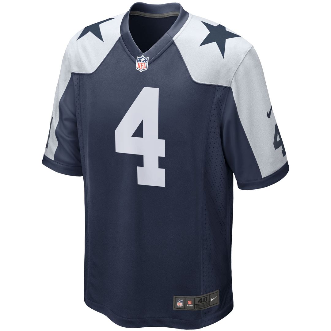 Dak Prescott Dallas Cowboys White Alternate Game Team Jersey