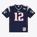 New England Patriots Tom Brady Navy Super Bowl XXXVI Authentic Throwback Jersey