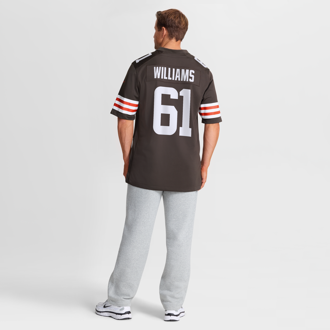 Chris Williams Cleveland Browns Brown Team Game Jersey