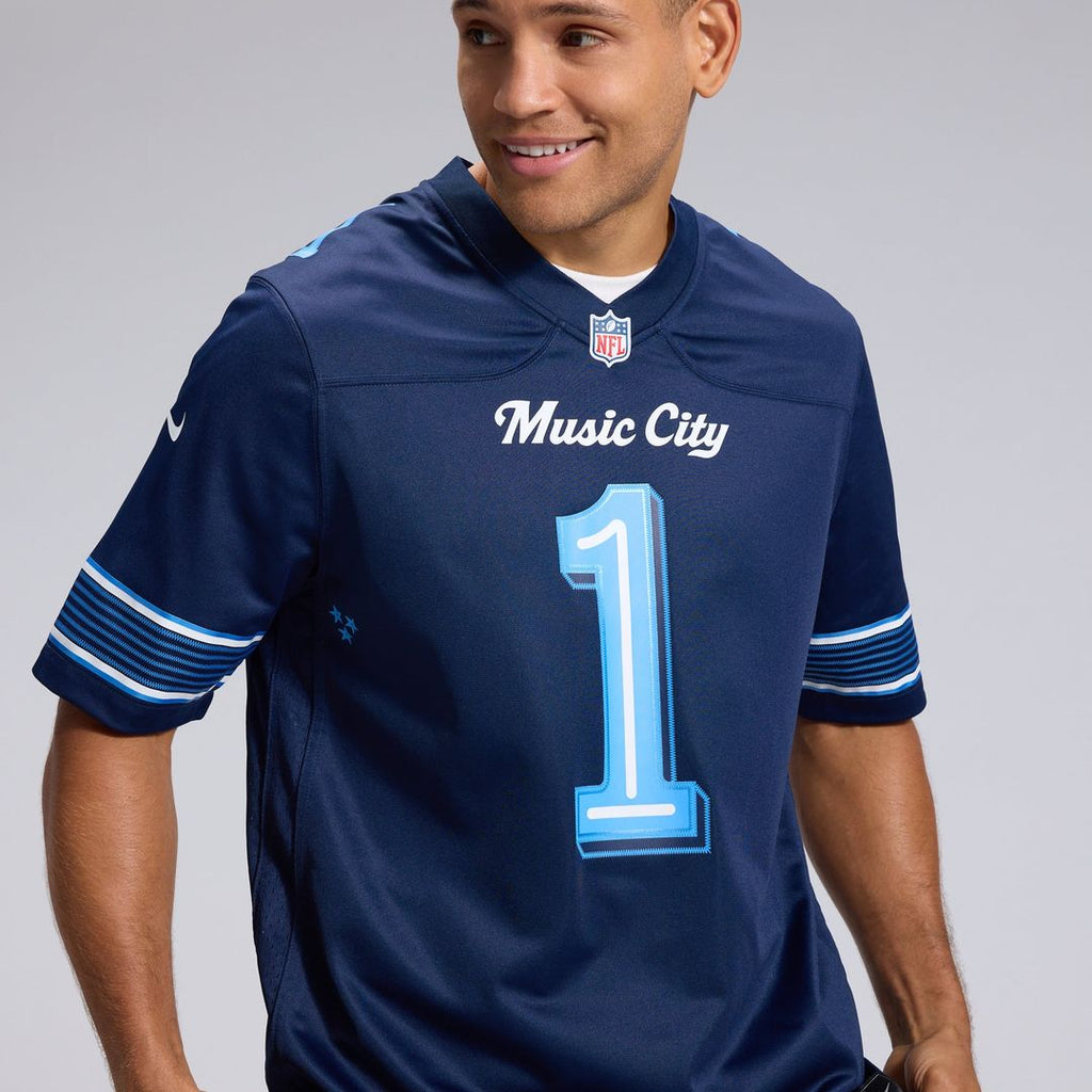 Cameron Ward Tennessee Titans Navy 2026 Rivalries Collection Game Jersey