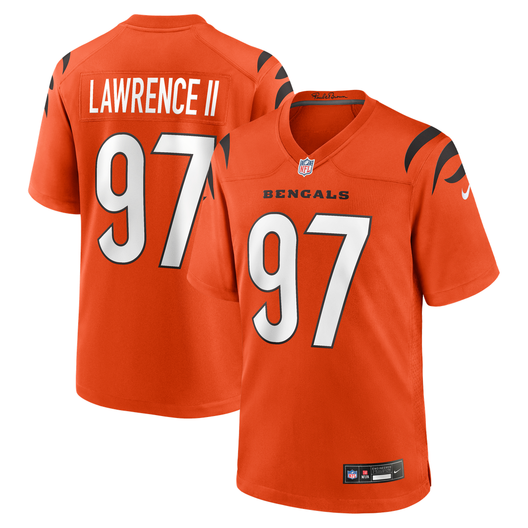 Dexter Lawrence II Cincinnati Bengals Black Game Jersey