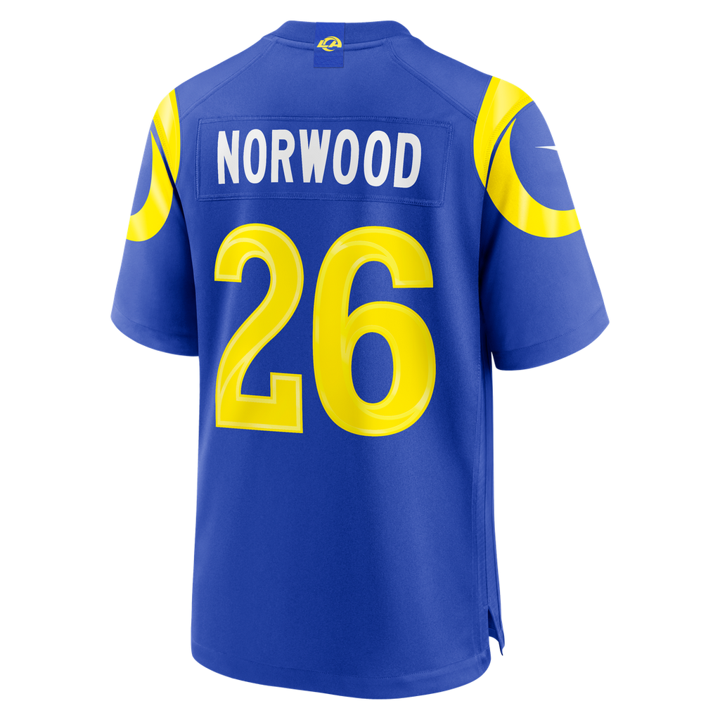 Drey Norwood Los Angeles Rams Royal Game Jersey