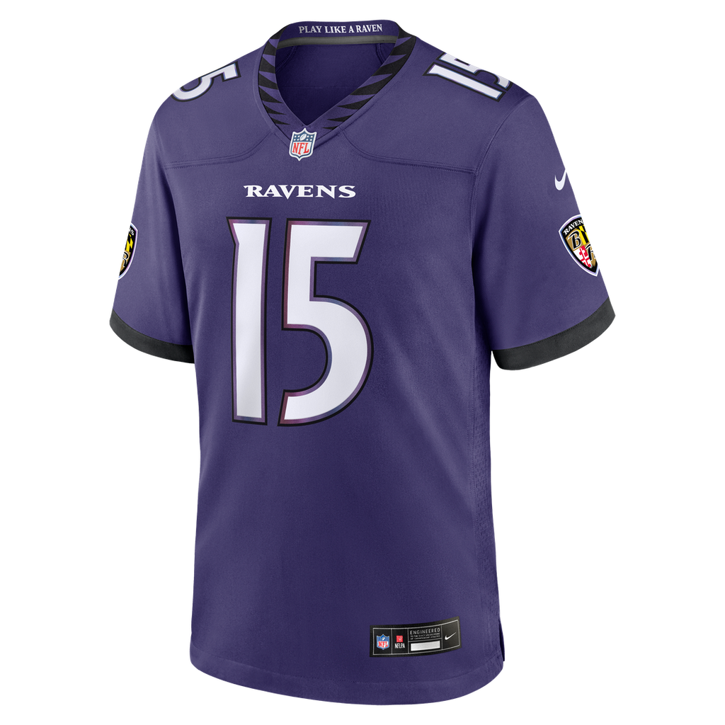 Mike Green Baltimore Ravens Purple Team Game Jersey