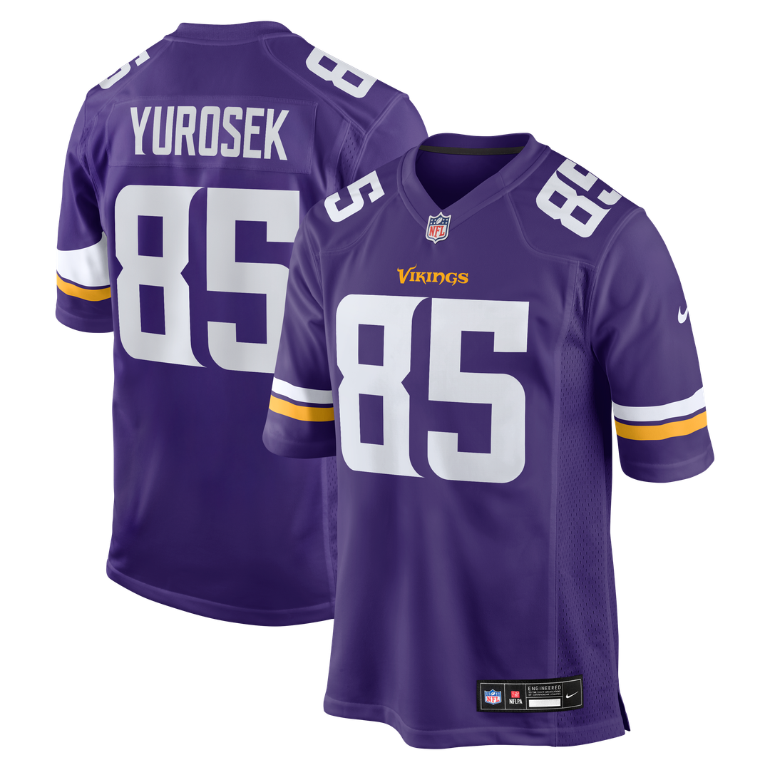 Ben Yurosek Minnesota Vikings Purple Team Game Jersey