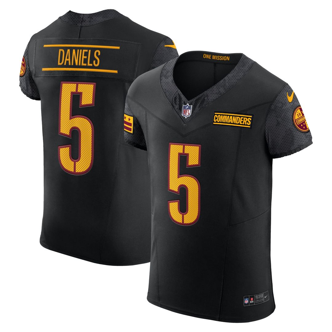 Jayden Daniels Washington Commanders Burgundy Team Vapor F.U.S.E. Elite Jersey