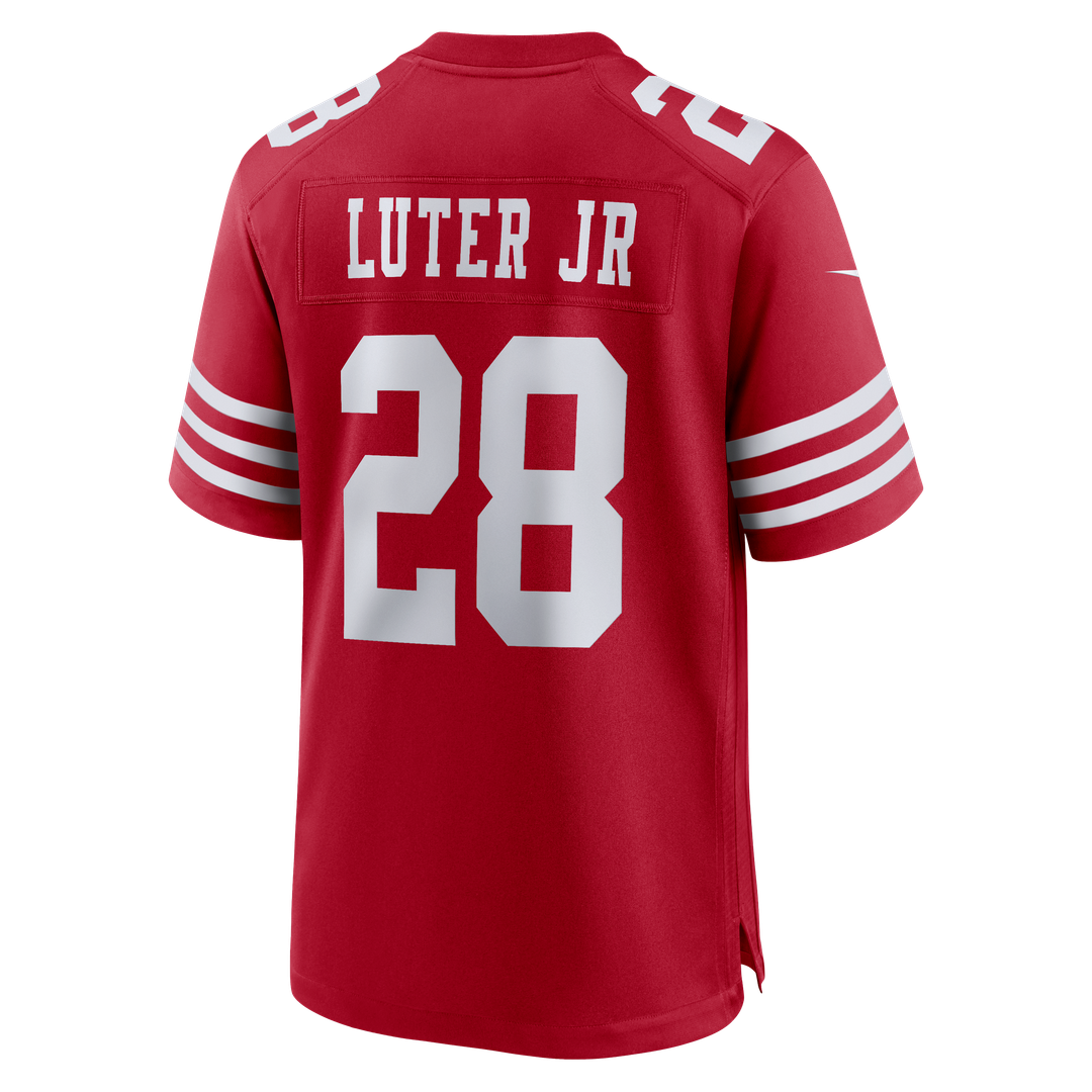 Darrell Luter Jr. San Francisco 49ers Scarlet Game Jersey