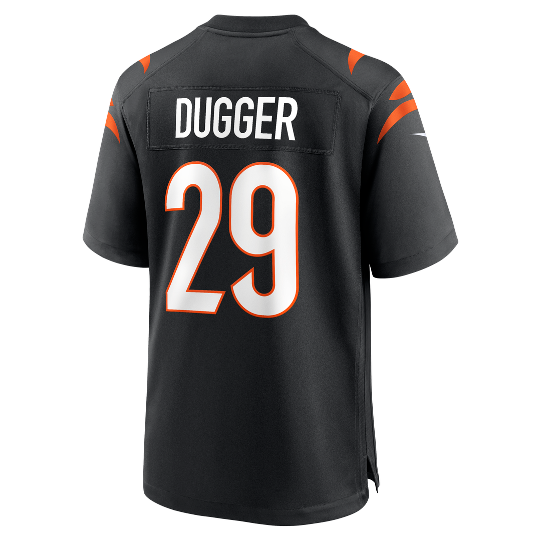 Kyle Dugger Cincinnati Bengals Black Team Game Jersey