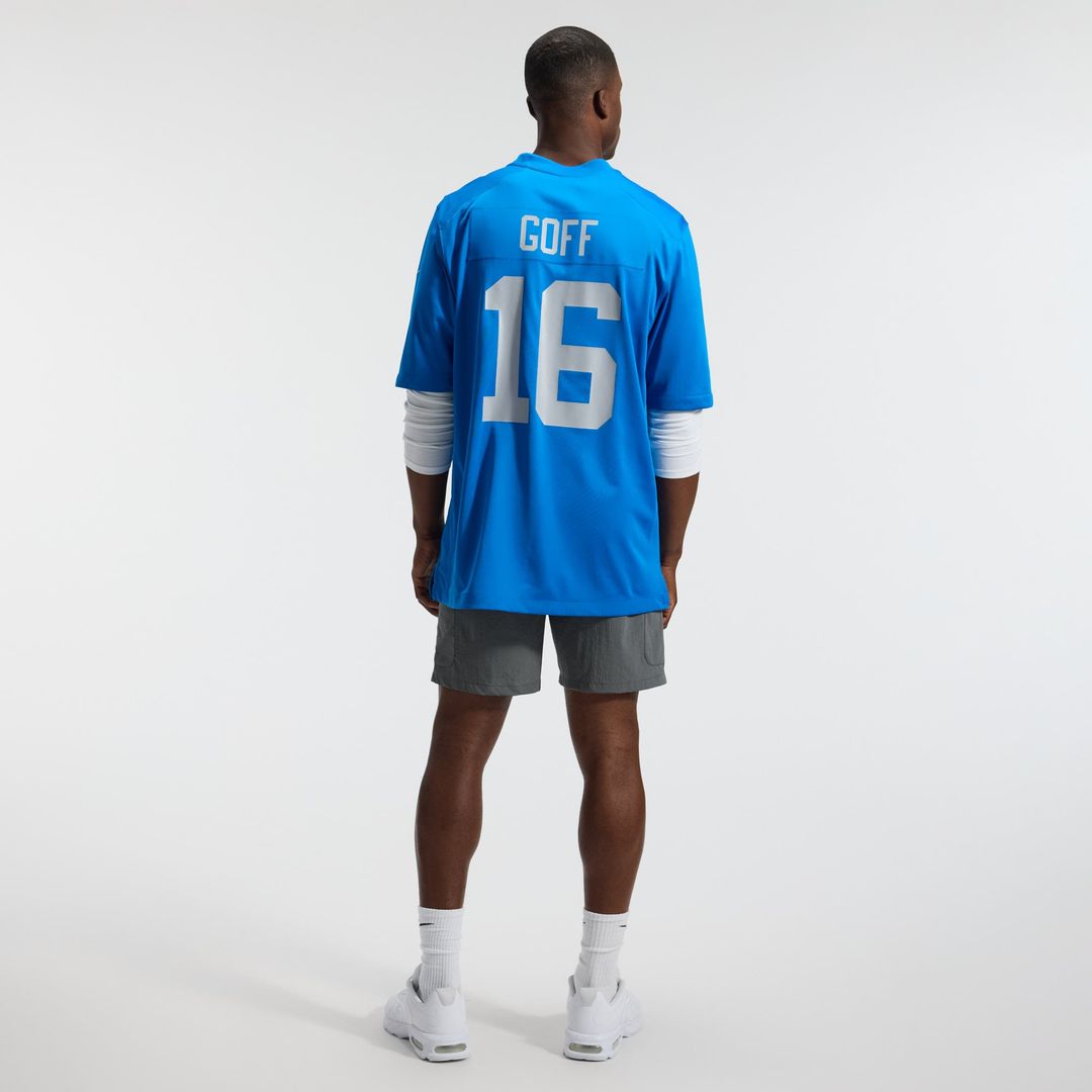 Jared Goff Detroit Lions Blue Alternate Game Jersey