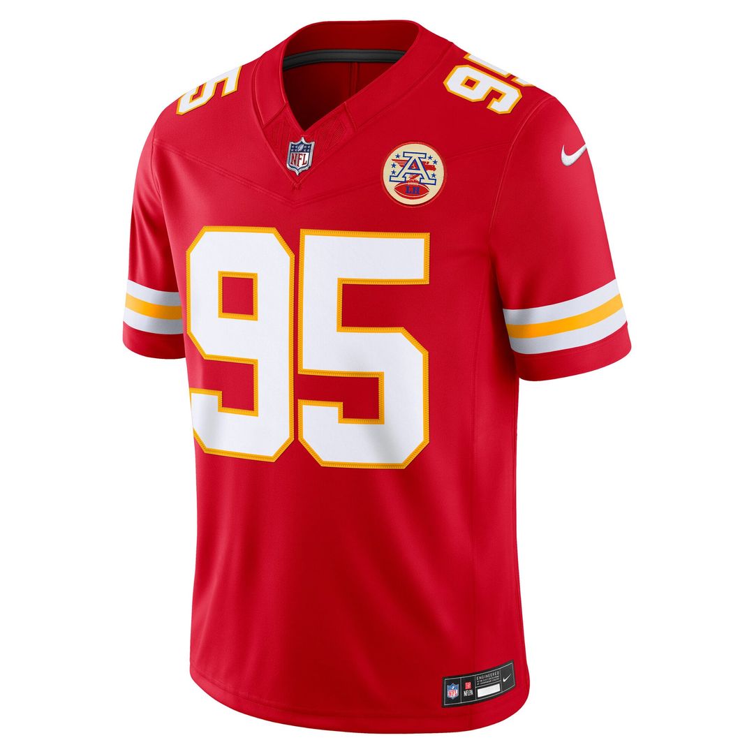 Chris Jones Kansas City Chiefs Red Team Vapor F.U.S.E. Stitched Limited Jersey
