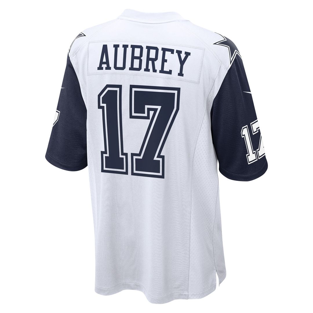 Brandon Aubrey Dallas Cowboys White Alternate Game Team Jersey