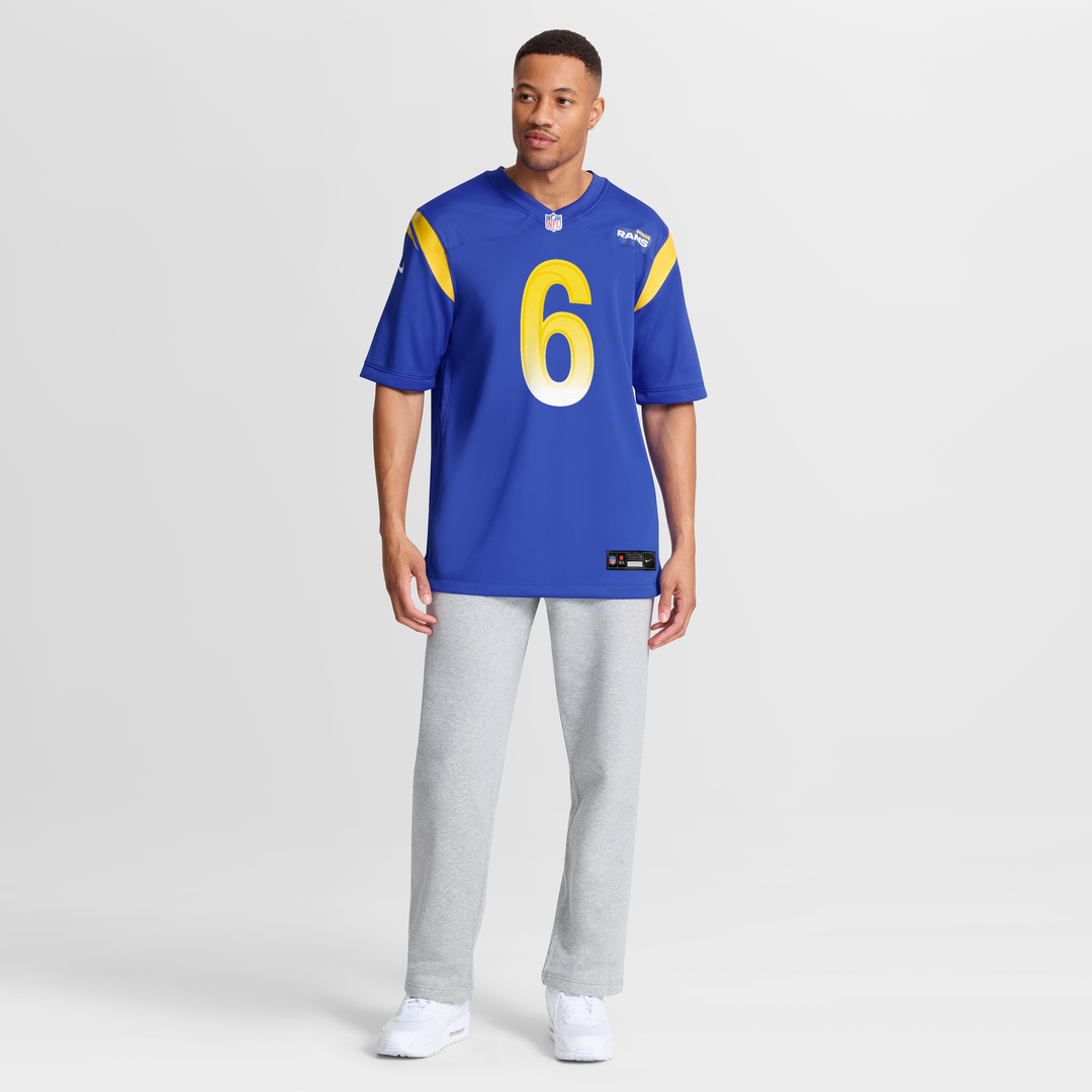 Nick Hampton Los Angeles Rams Royal Team Game Jersey