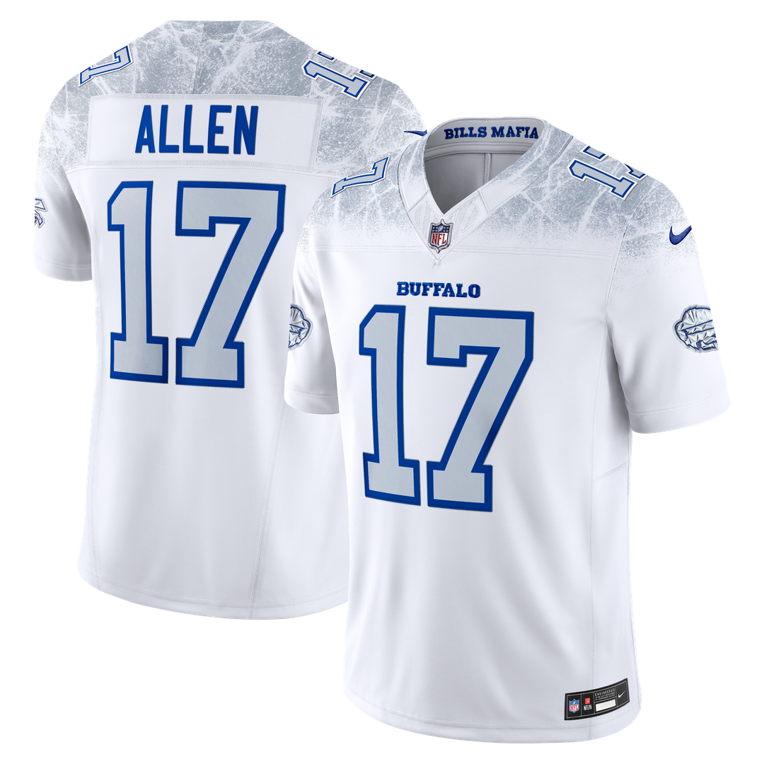 Josh Allen Buffalo Bills White Rivalries Collection Stitched Limited Jersey