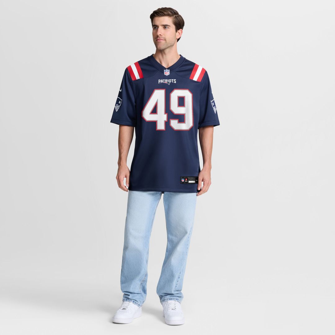 Chad Muma New England Patriots Navy Team Game Jersey