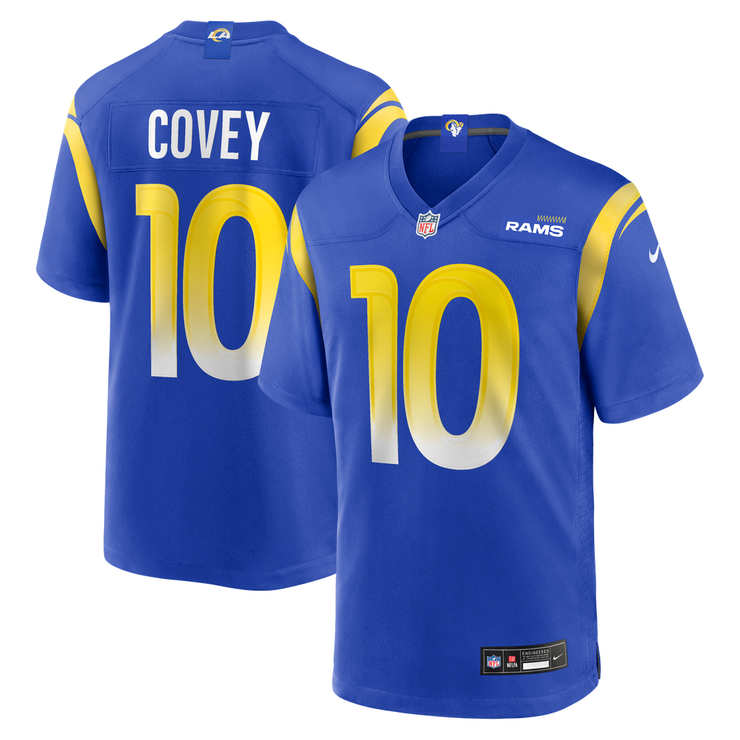 Britain Covey Los Angeles Rams Royal Team Game Jersey