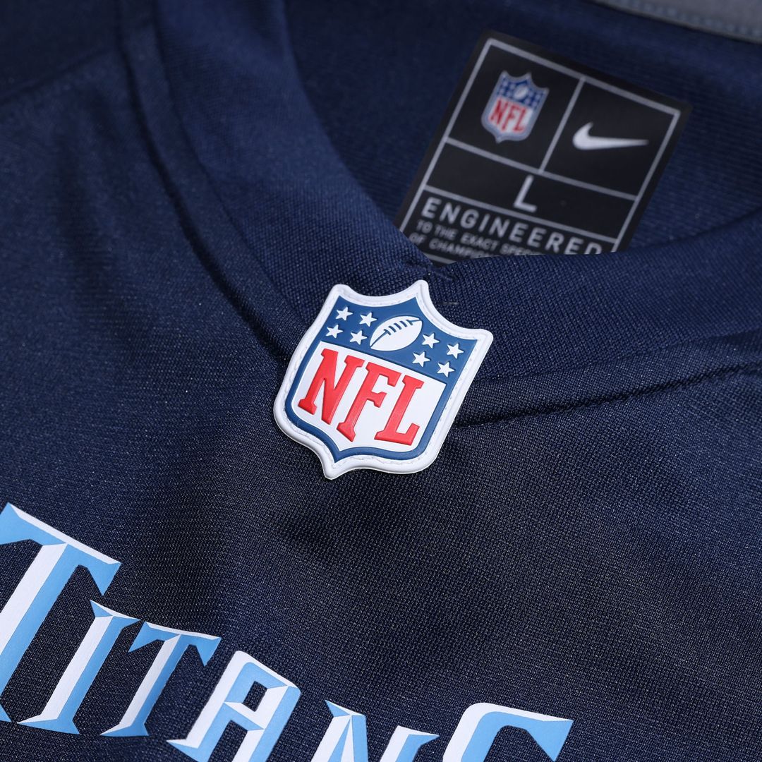 Jeffery Simmons Tennessee Titans Navy Game Jersey