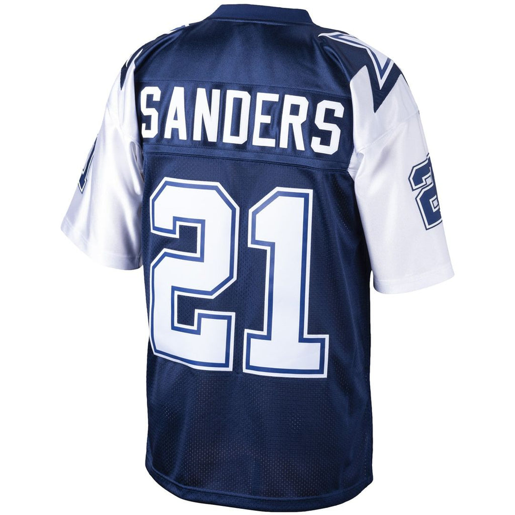 Deion Sanders Dallas Cowboys Navy Big & Tall 1995 Retired Player Replica Jersey