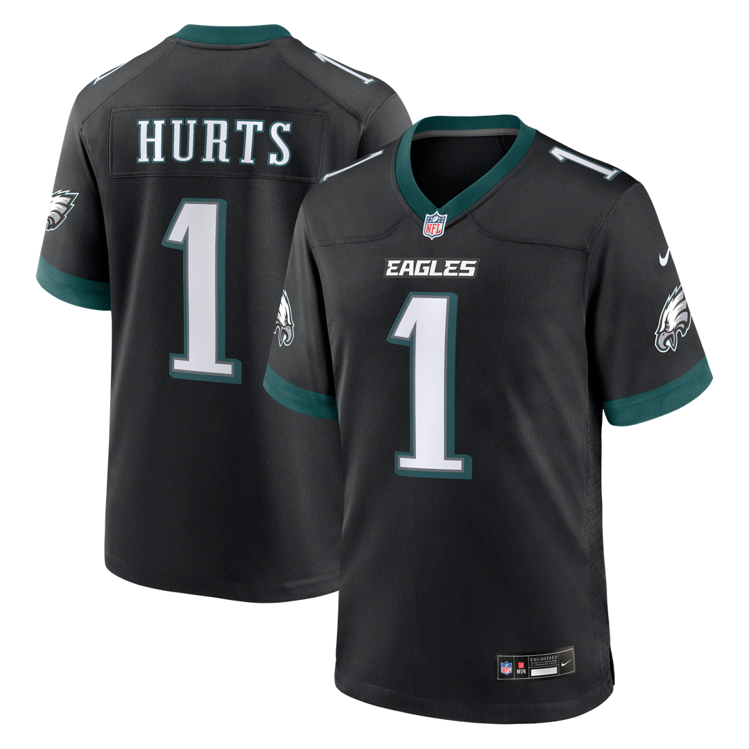 Jalen Hurts Philadelphia Eagles Black Alternate Game Jersey