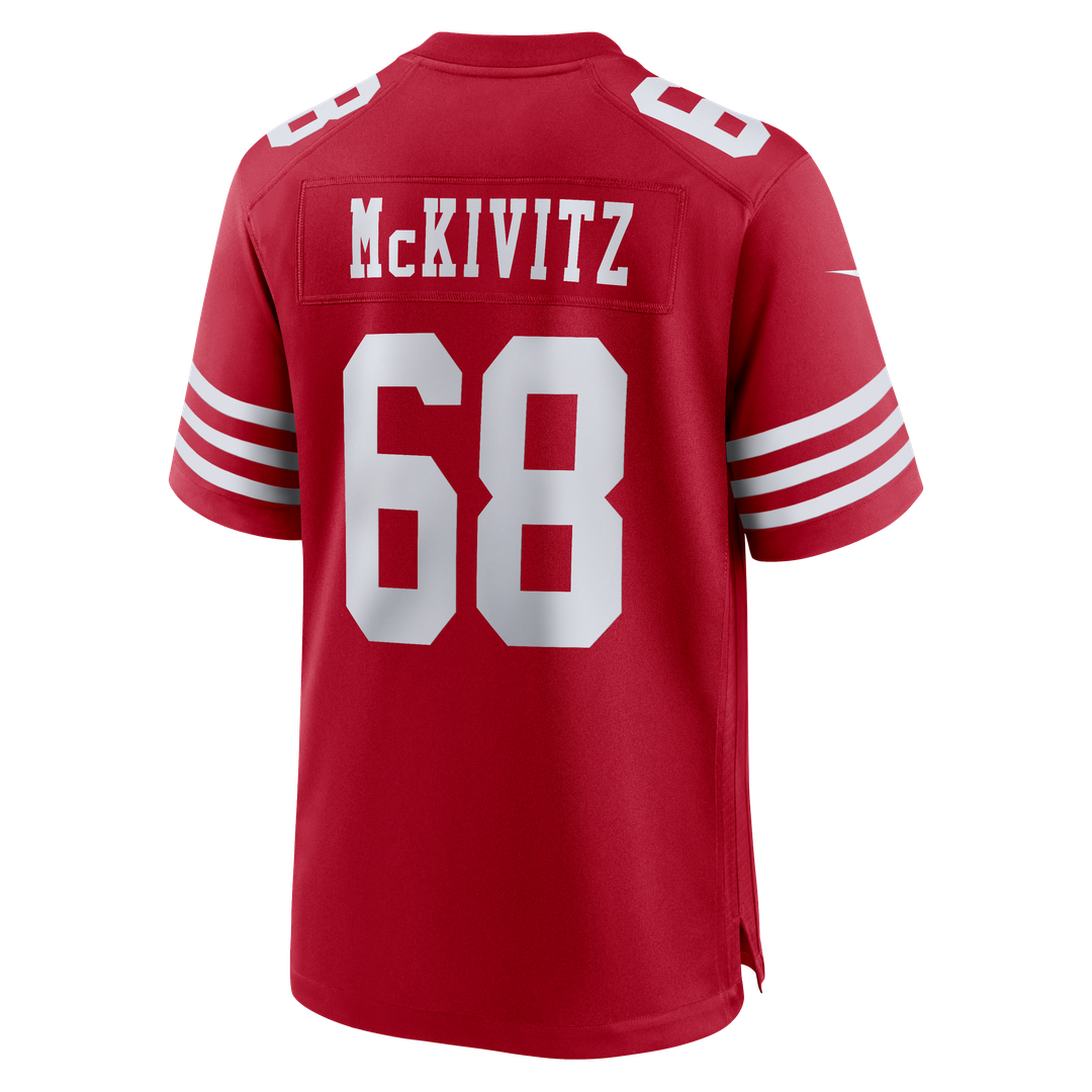 Colton McKivitz San Francisco 49ers Scarlet Game Jersey